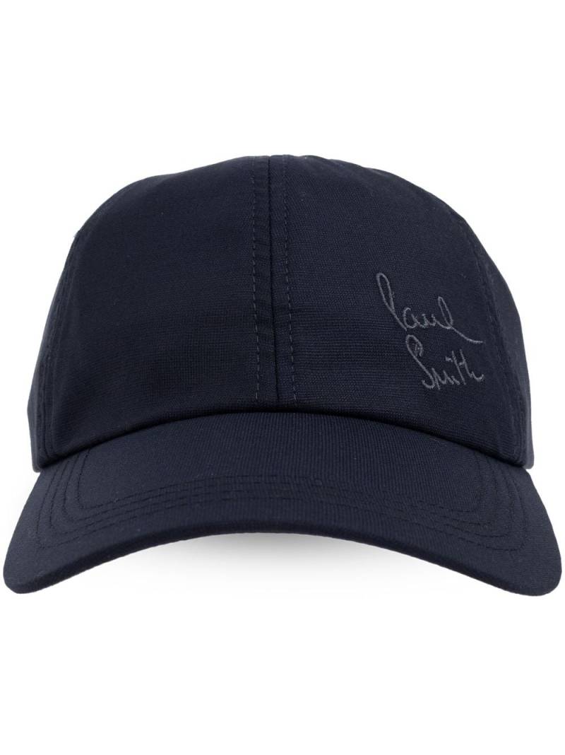 Paul Smith Parrot-embroidered baseball cap - Blue von Paul Smith