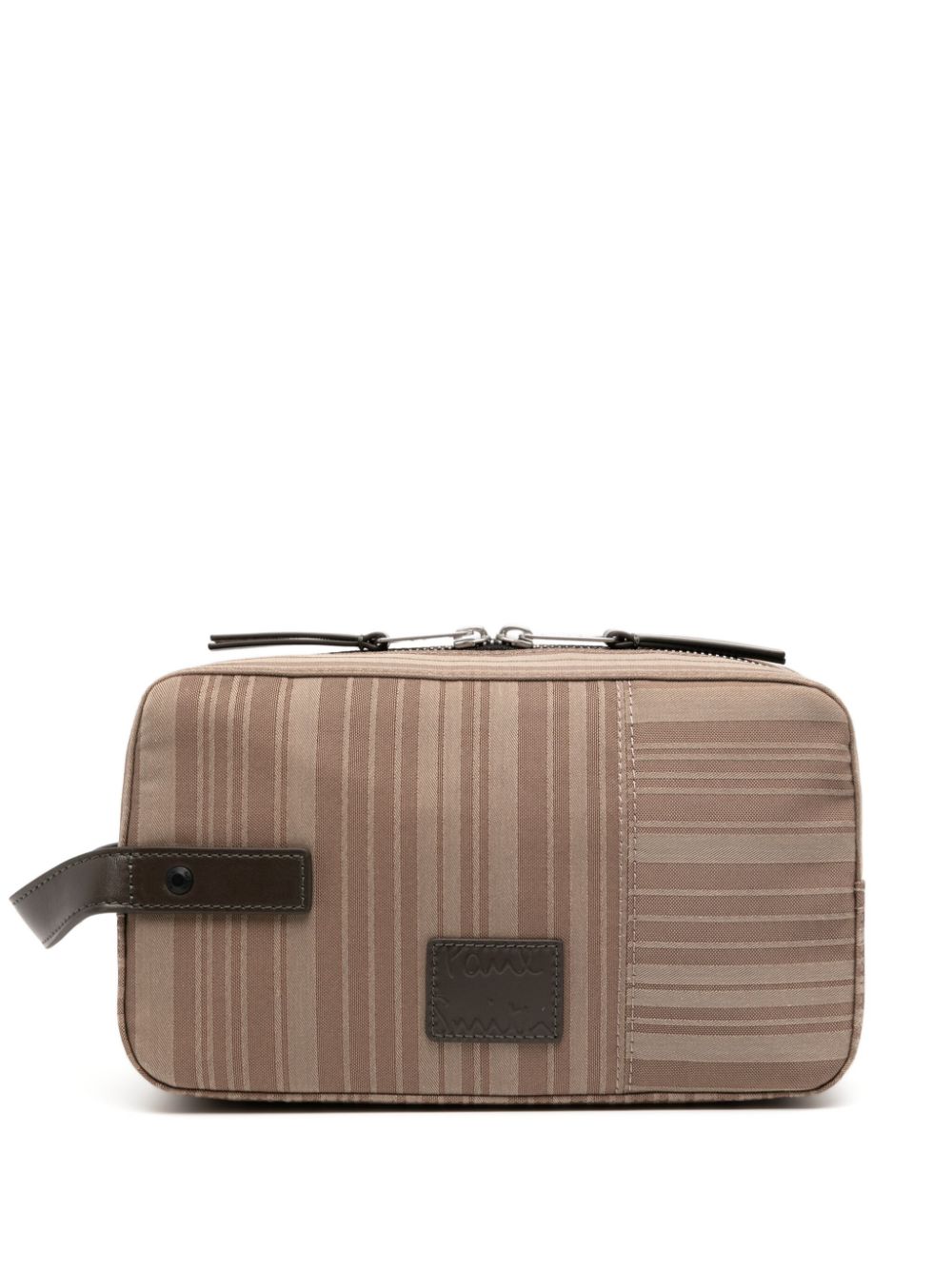 Paul Smith Shadow Stripe-pattern wash bag - Brown von Paul Smith