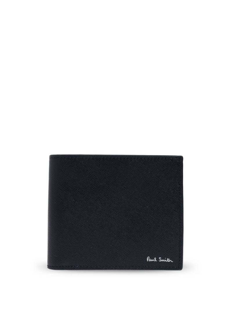 Paul Smith Signature Stripe Balloon Mount Fuji-lined cardholder - Black von Paul Smith