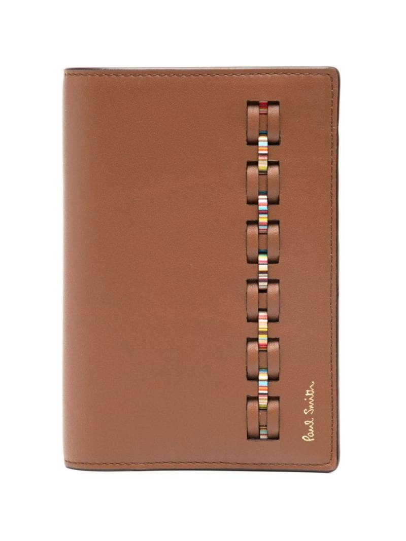 Paul Smith Signature Stripe Passport Cover wallet - Brown von Paul Smith