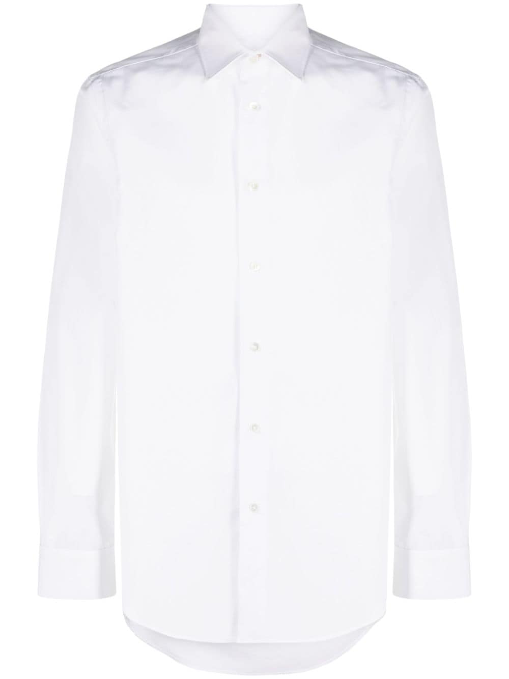 Paul Smith Signature Stripe-cuff cotton shirt - White von Paul Smith