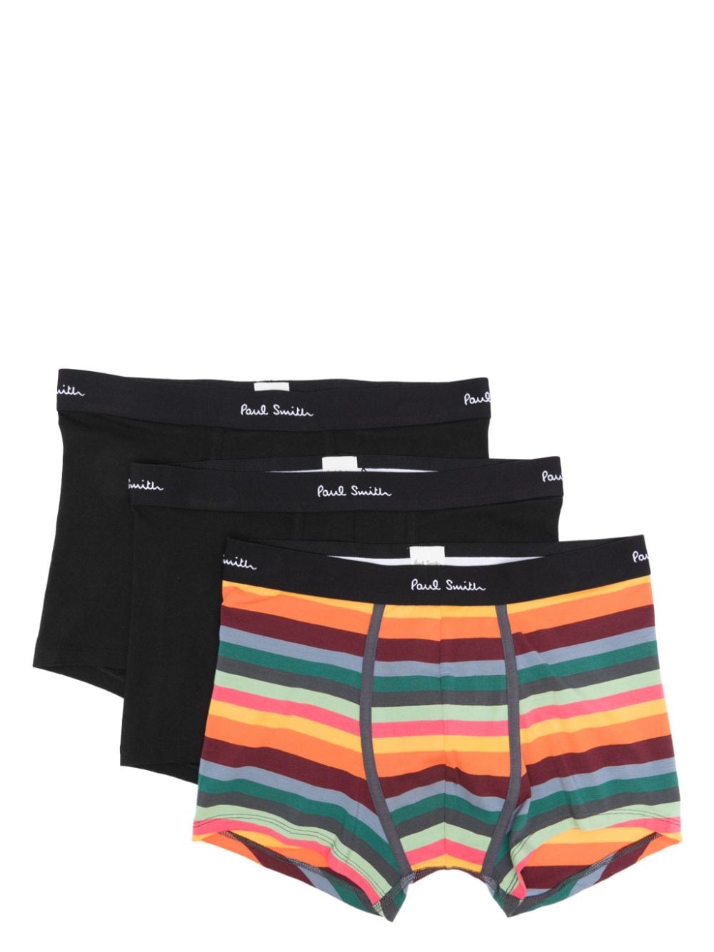 Paul Smith Signature Stripe logo-waistband boxer set - Black von Paul Smith