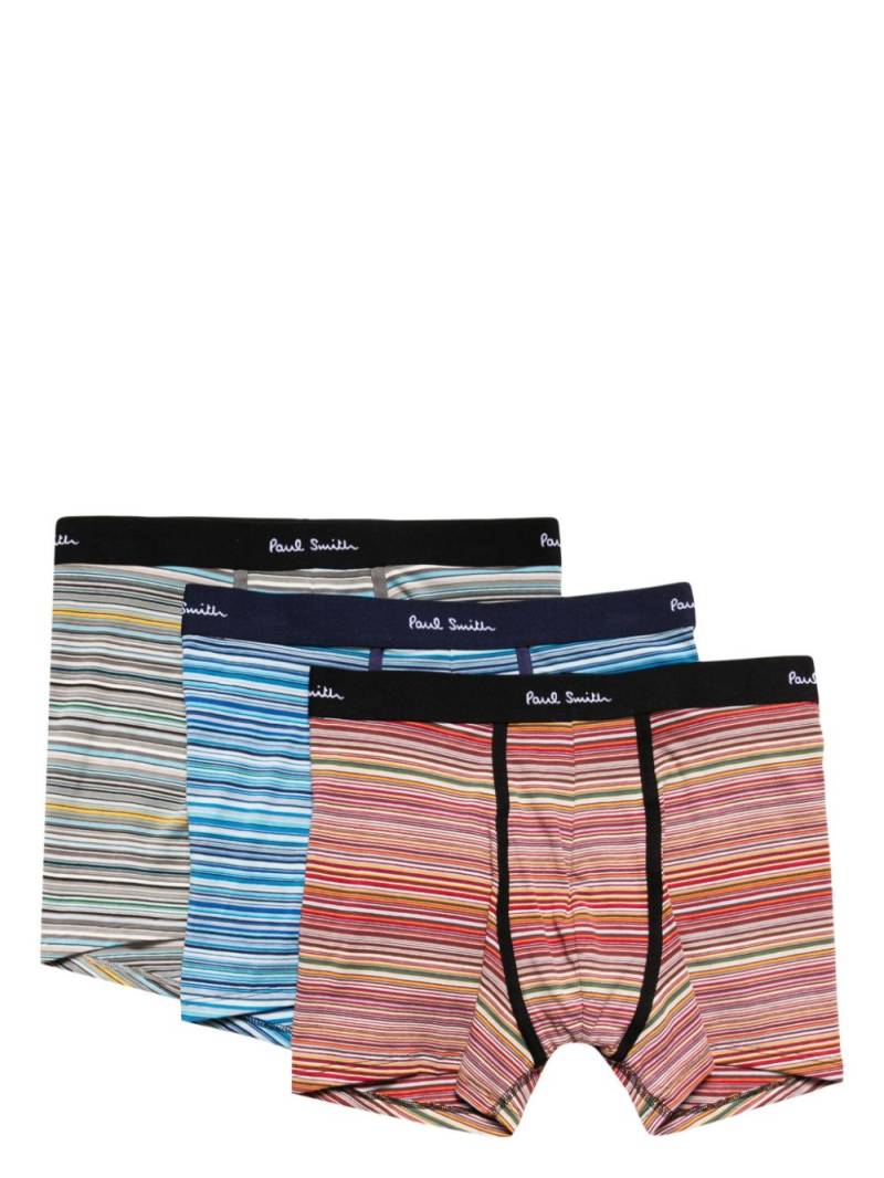 Paul Smith Signature Stripe long briefs (set of three) - Multicolour von Paul Smith