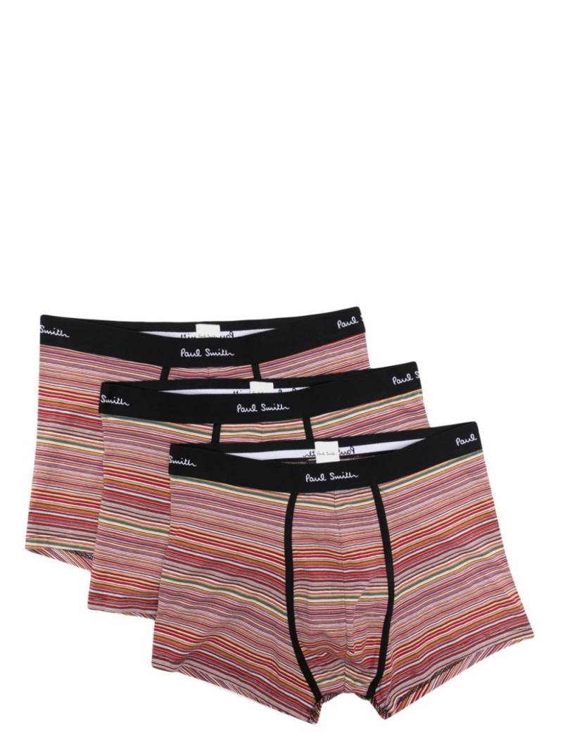 Paul Smith Signature Stripe panelled boxer set - Black von Paul Smith