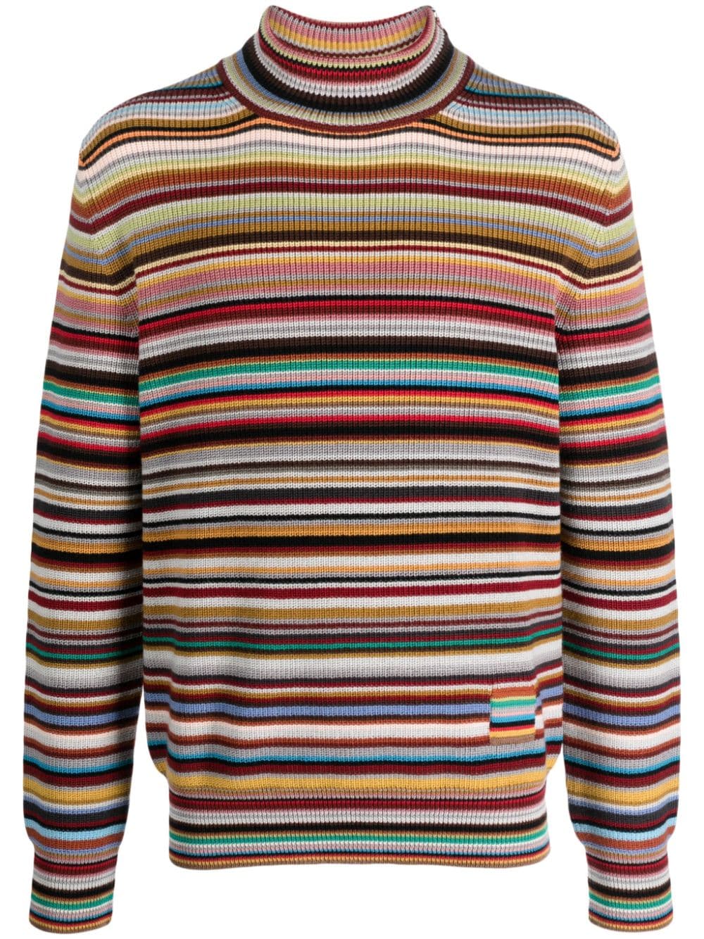 Paul Smith Signature Stripe roll-neck jumper - Red von Paul Smith