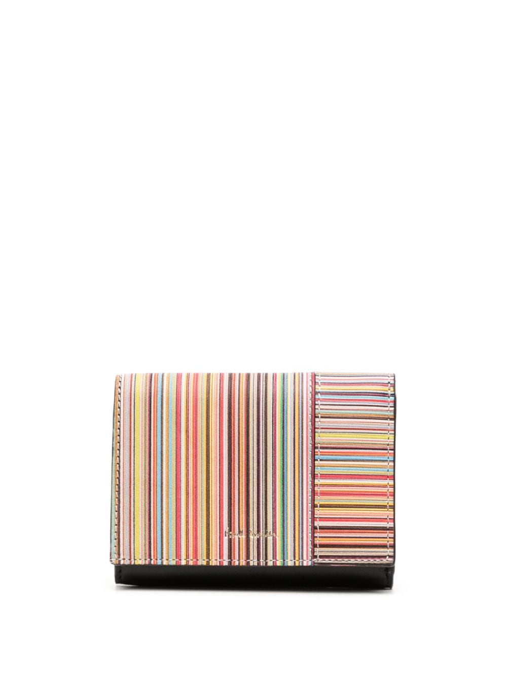 Paul Smith Signature Stripe tri-fold leather wallet - Multicolour von Paul Smith