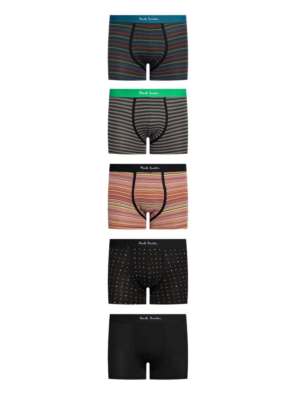 Paul Smith Signature boxers (pack of five) - Black von Paul Smith