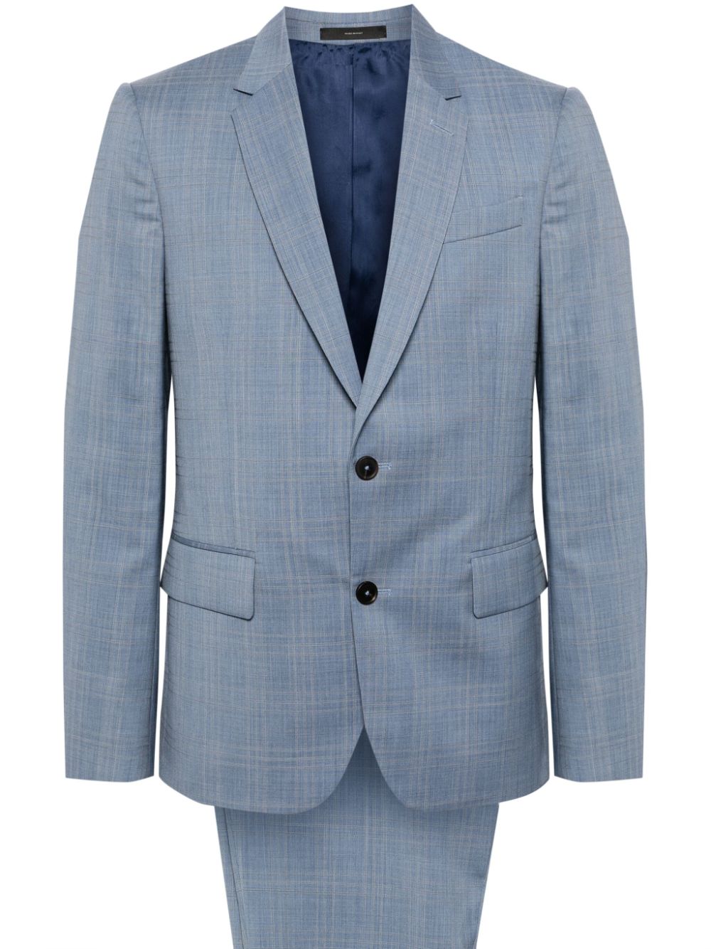 Paul Smith Soho checked wool suit - Blue von Paul Smith