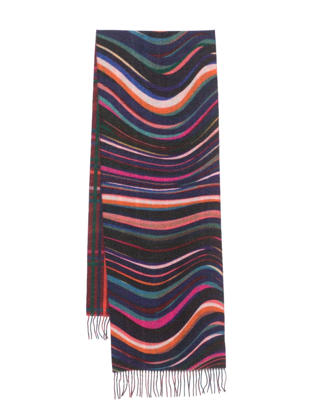 Paul Smith Swirl Check scarf - Blue von Paul Smith