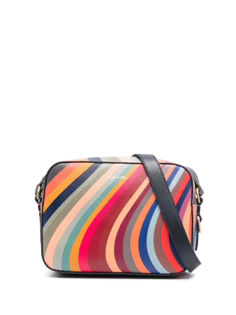 Paul Smith Swirl leather crossbody bag - Blue von Paul Smith