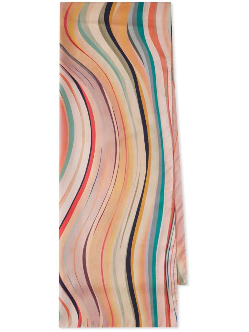 Paul Smith Swirl silk scarf - Neutrals von Paul Smith