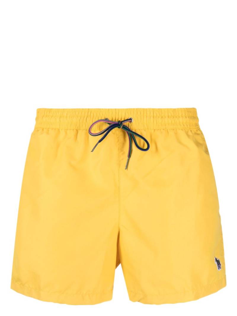 Paul Smith Zebra-motif drawstring-waist swim shorts - Yellow von Paul Smith