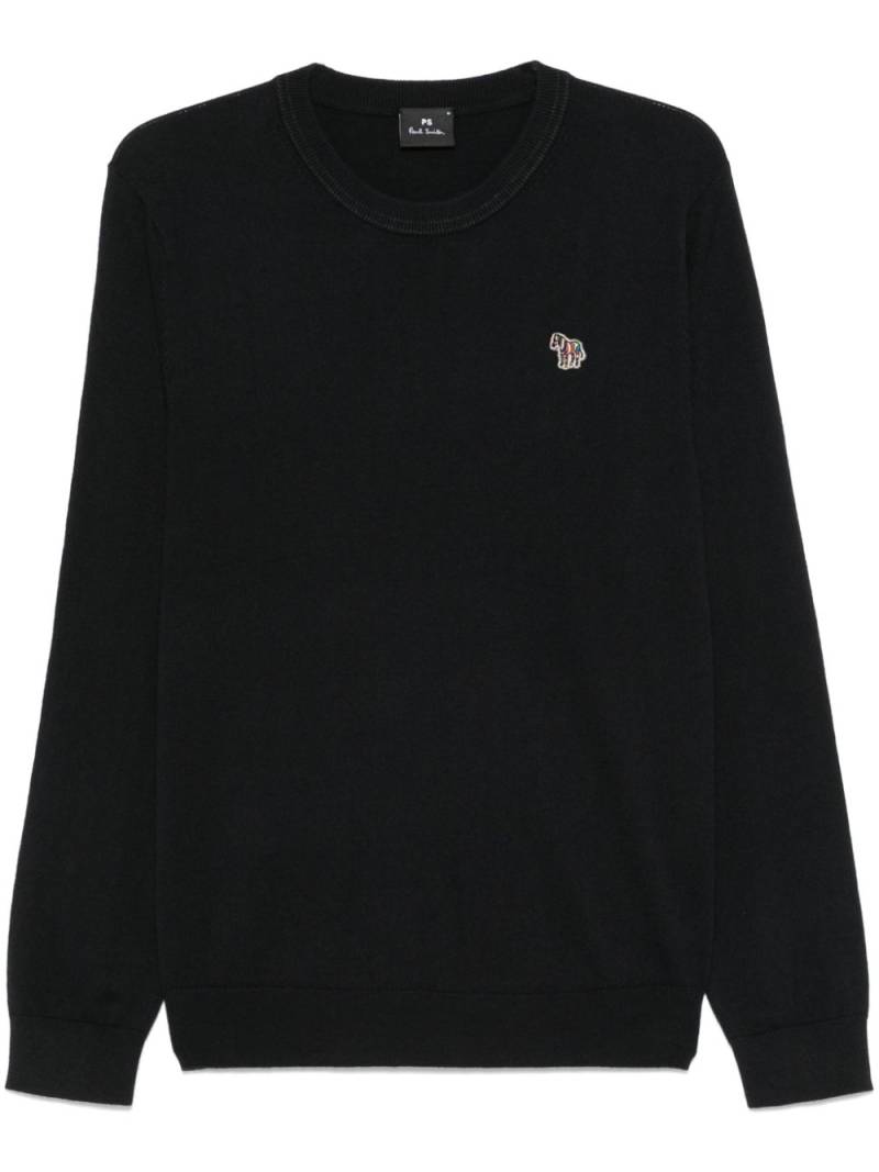 Paul Smith Zebra-patch sweater - Black von Paul Smith