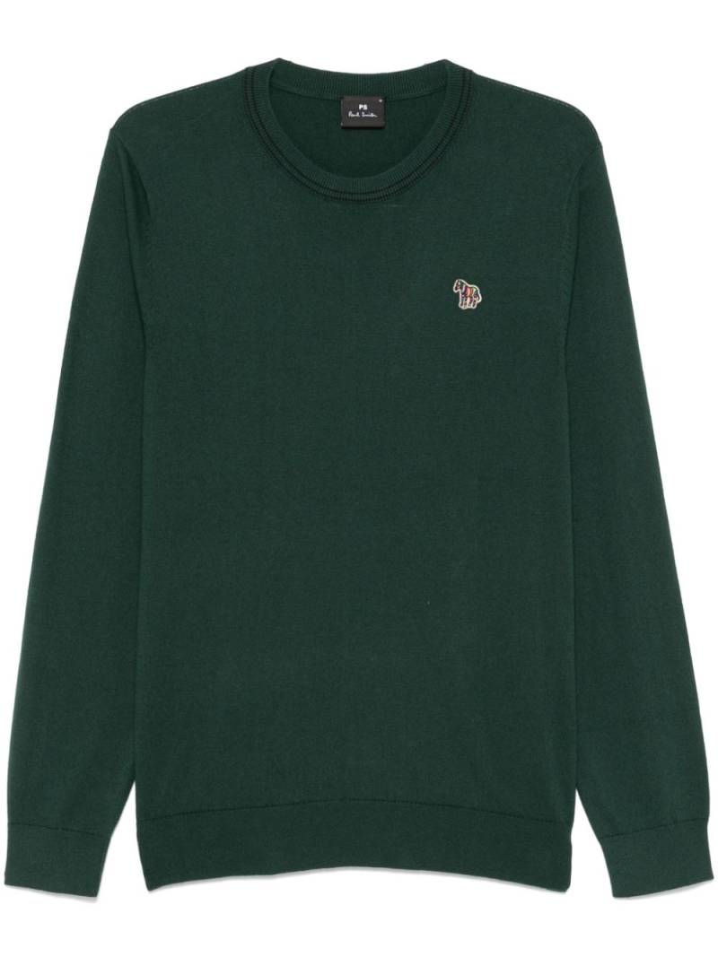 Paul Smith Zebra-patch sweater - Green von Paul Smith