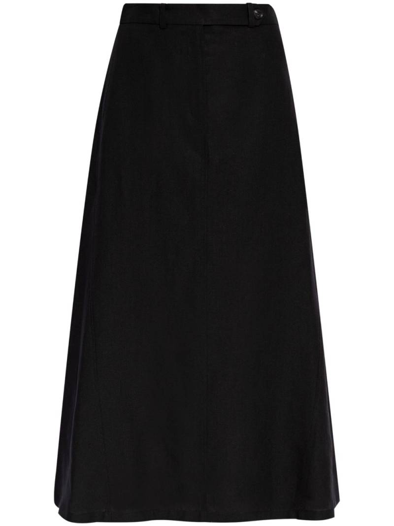 Paul Smith a-line linen maxi-skirt - Black von Paul Smith