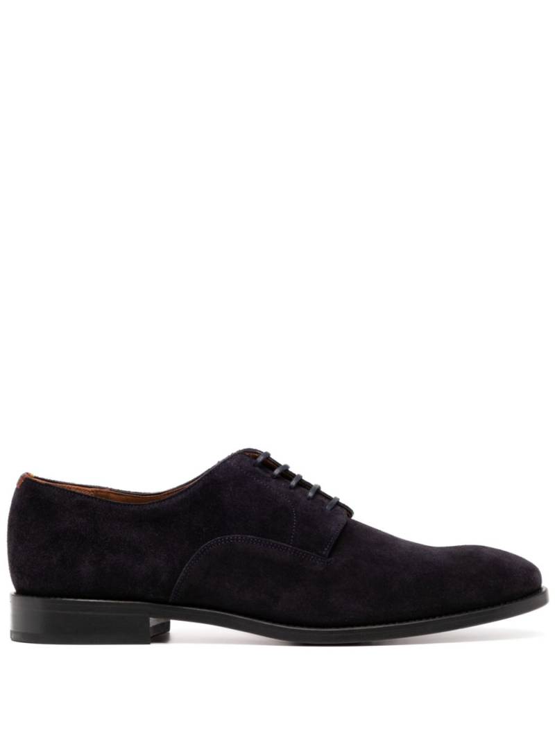 Paul Smith almond-toe suede derby shoes - Blue von Paul Smith