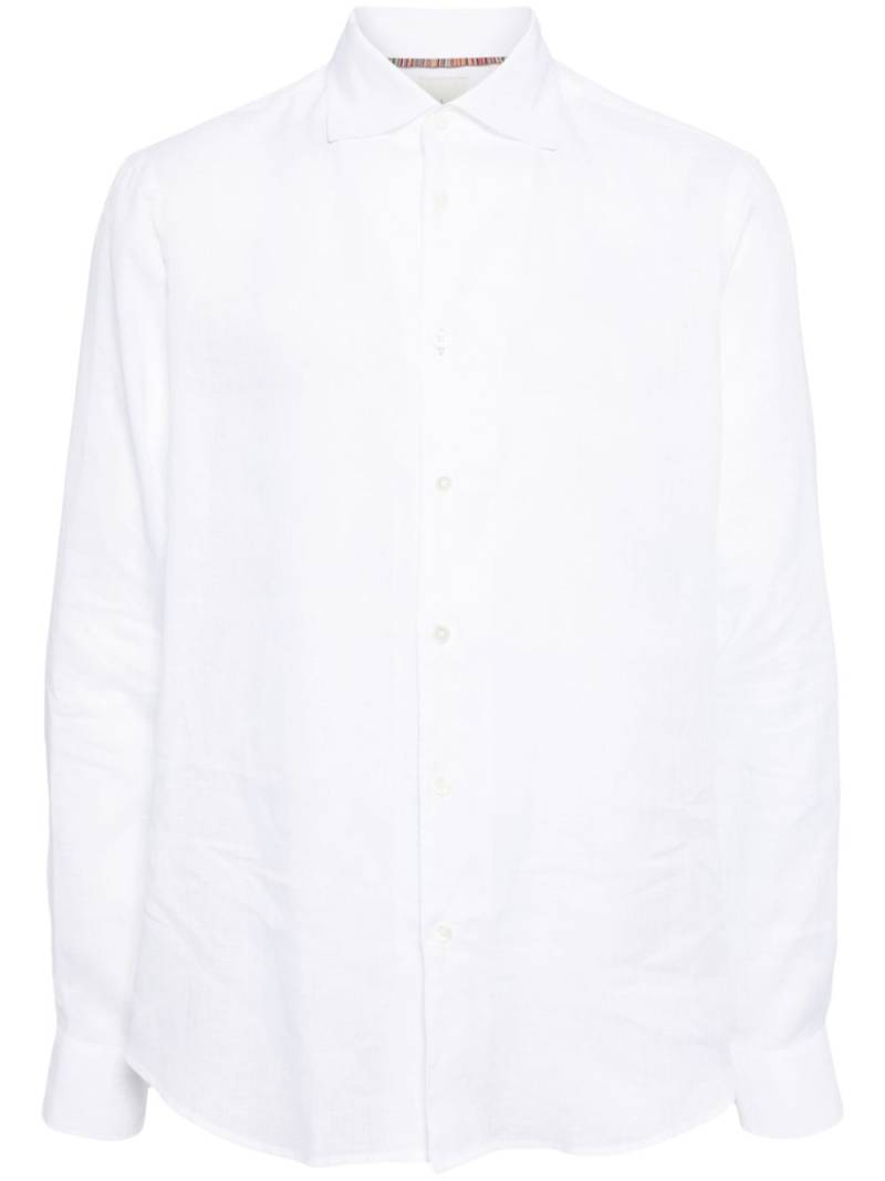 Paul Smith bib-front linen shirt - White von Paul Smith