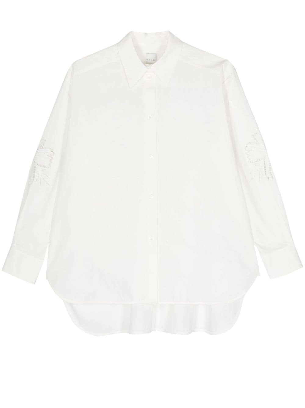 Paul Smith broderie anglaise-detail shirt - White von Paul Smith