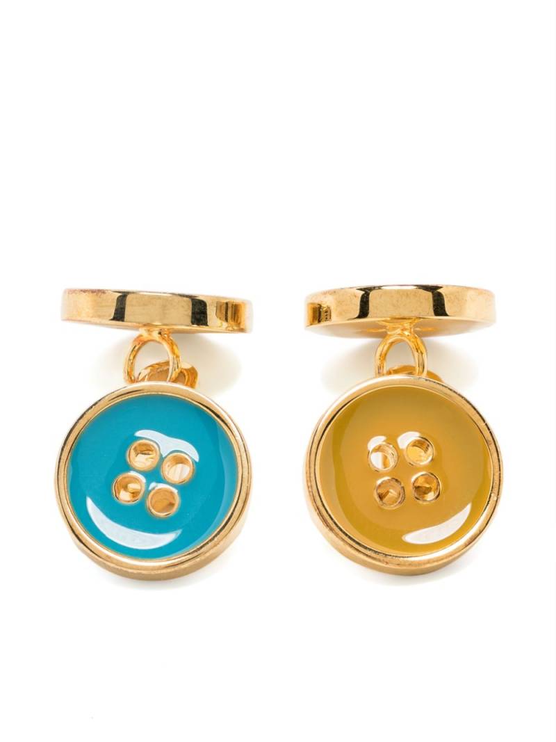 Paul Smith button-detail cufflinks - Gold von Paul Smith