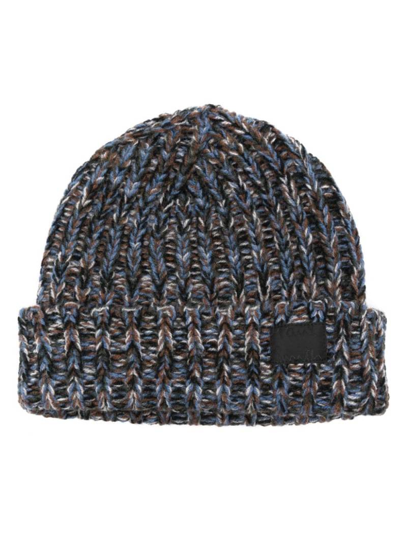 Paul Smith chunky knitted twist beanie - Grey von Paul Smith