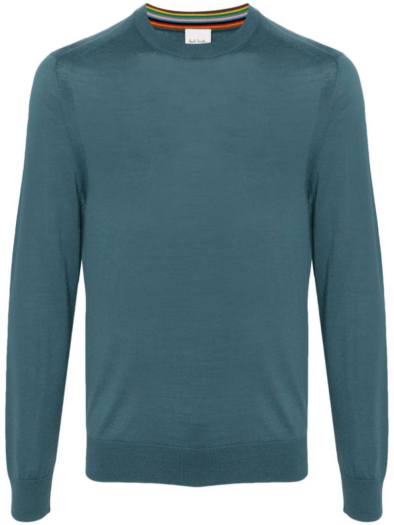 Paul Smith crew-neck merino wool jumper - Green von Paul Smith