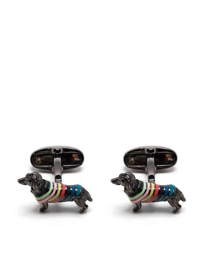 Paul Smith dog-shaped cufflinks - Silver von Paul Smith