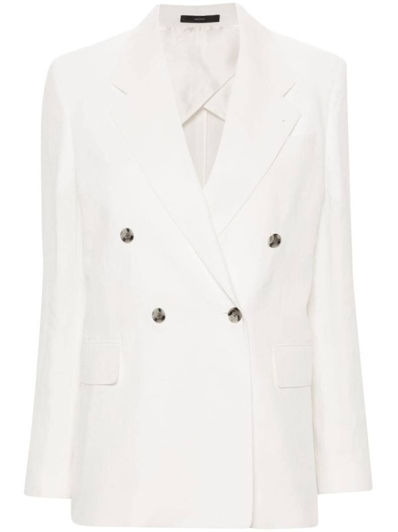 Paul Smith double-breasted linen blazer - Neutrals von Paul Smith