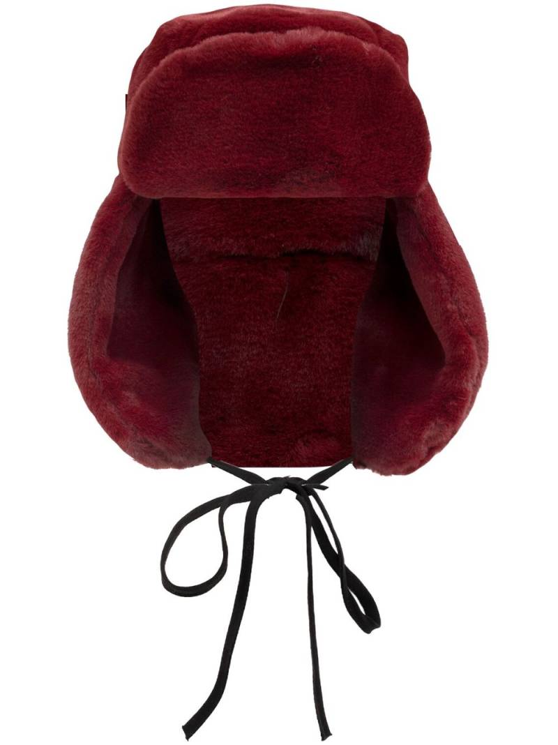 Paul Smith faux-fur hat - Red von Paul Smith