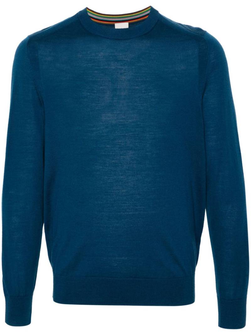 Paul Smith fine-knit merino wool jumper - Blue von Paul Smith