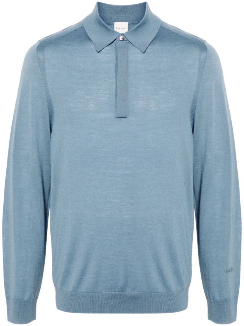 Paul Smith fine-knit polo shirt - Blue von Paul Smith