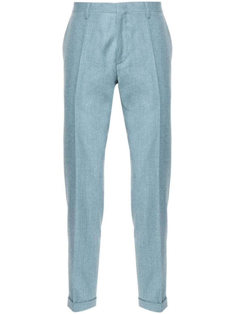 Paul Smith flannel slim-cut trousers - Blue von Paul Smith