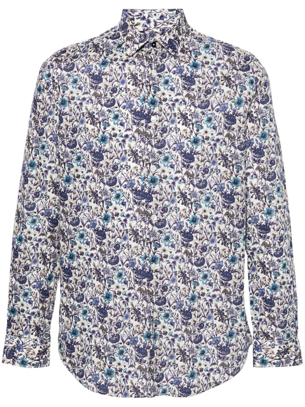 Paul Smith floral-print cotton shirt - White von Paul Smith