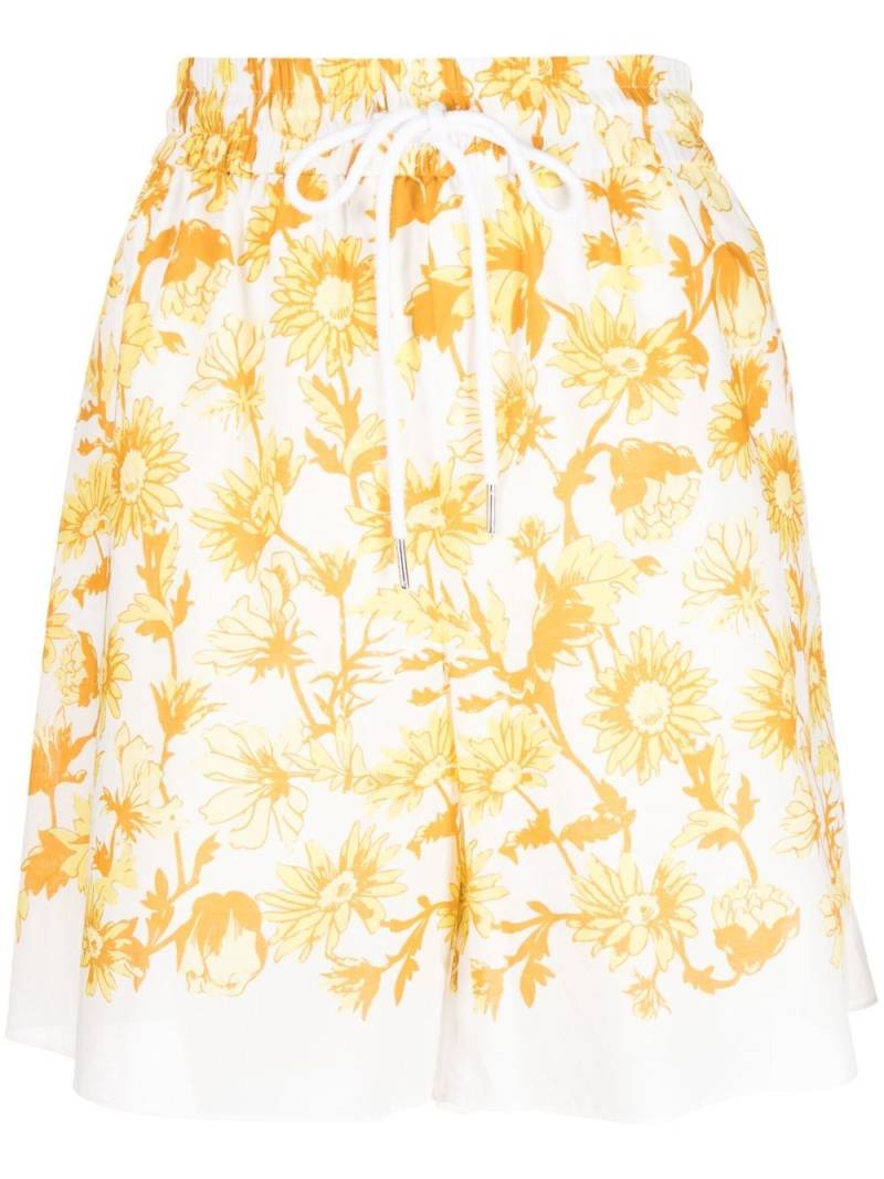 Paul Smith floral-print drawstring shorts - White von Paul Smith