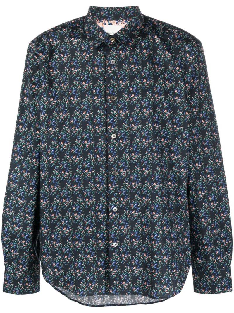 Paul Smith floral-print long-sleeve shirt - Black von Paul Smith