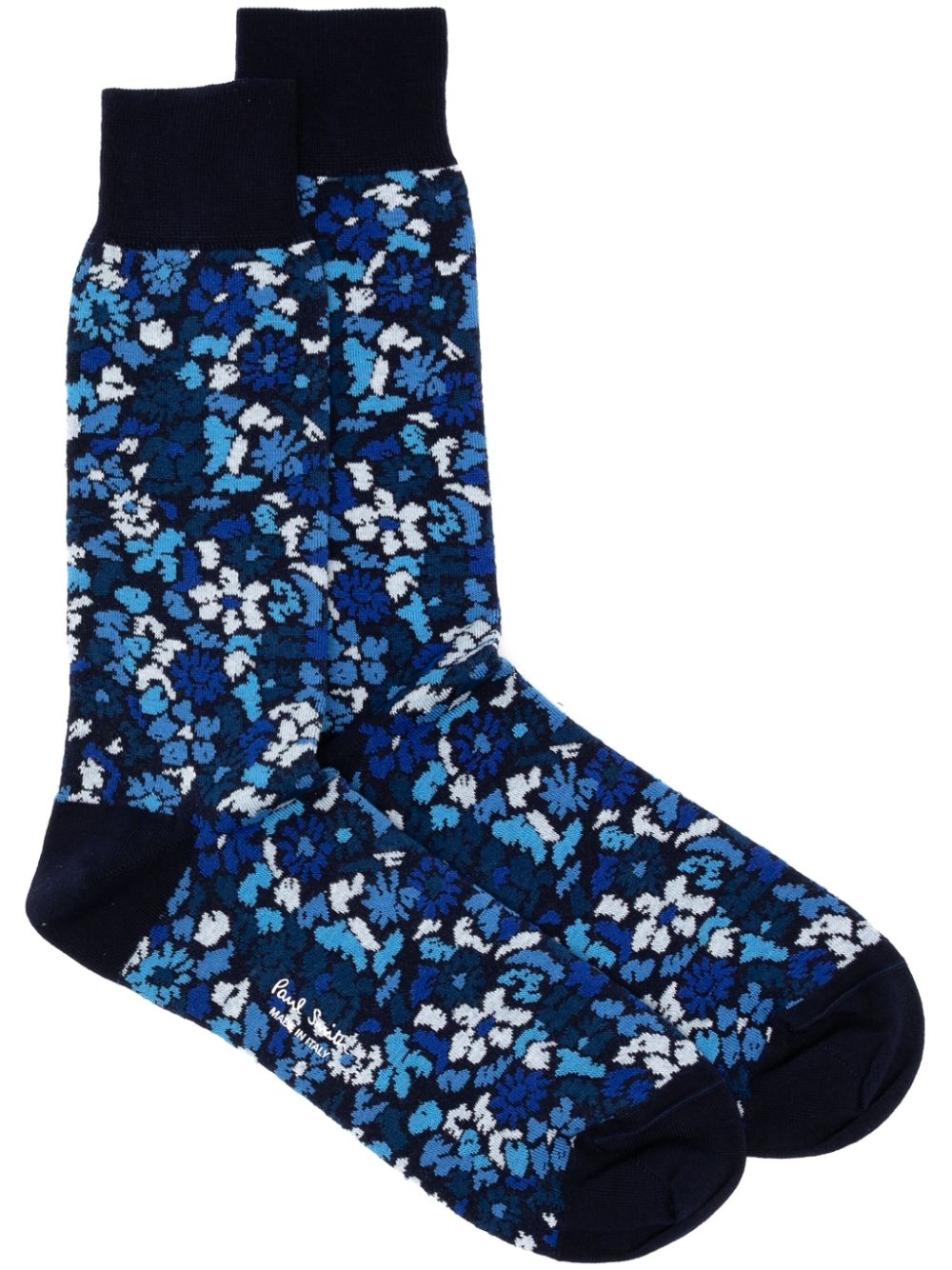 Paul Smith floral-print mid-calf socks - Black von Paul Smith