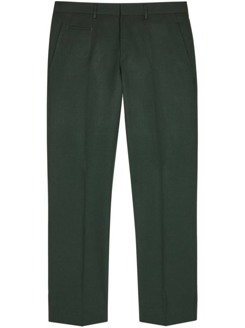 Paul Smith gabardine-weave wool trousers - Green von Paul Smith