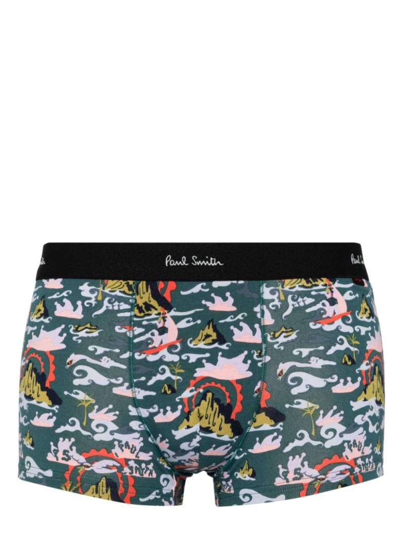 Paul Smith graphic-print boxers - Green von Paul Smith