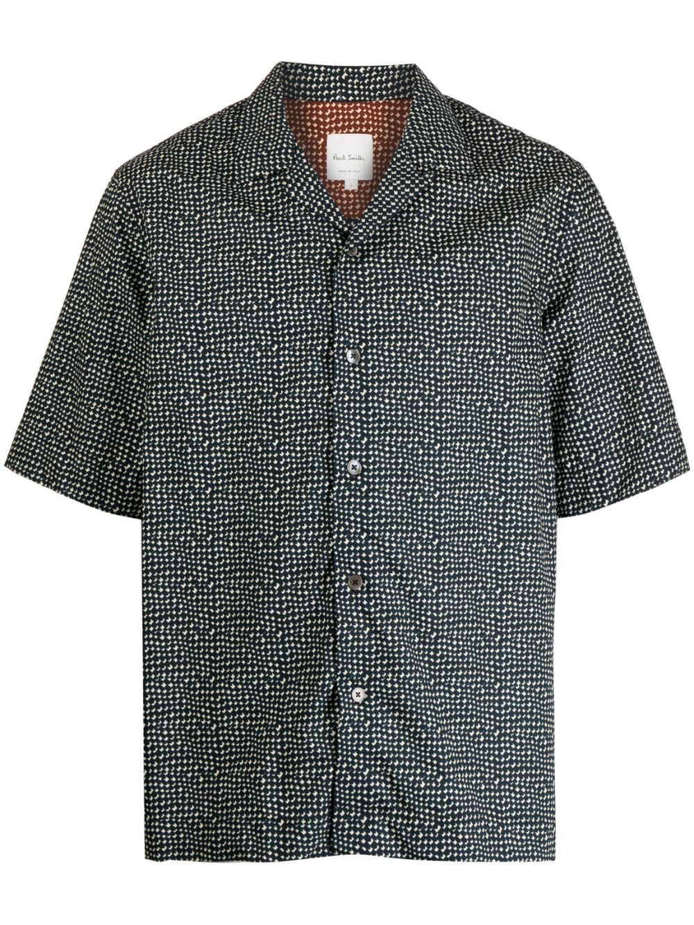 Paul Smith graphic-print cotton shirt - Black von Paul Smith