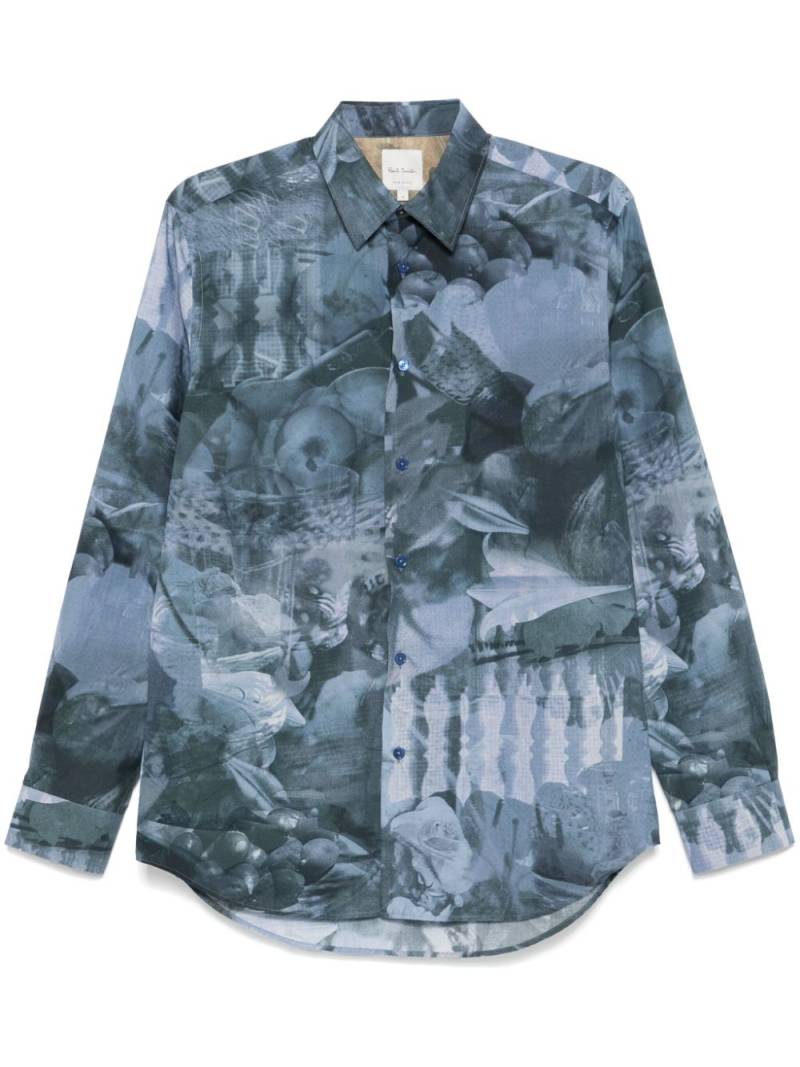 Paul Smith graphic-print shirt - Blue von Paul Smith