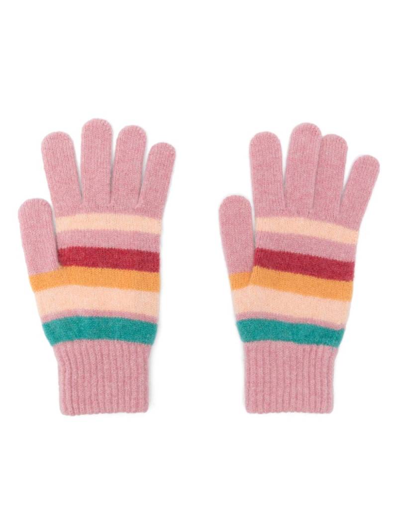 Paul Smith knit swirl gloves - Pink von Paul Smith