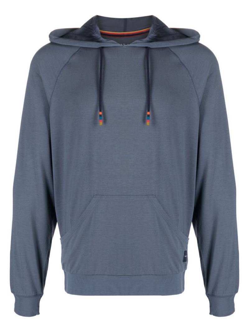 Paul Smith logo-appliqué drawstring lounge hoodie - Grey von Paul Smith