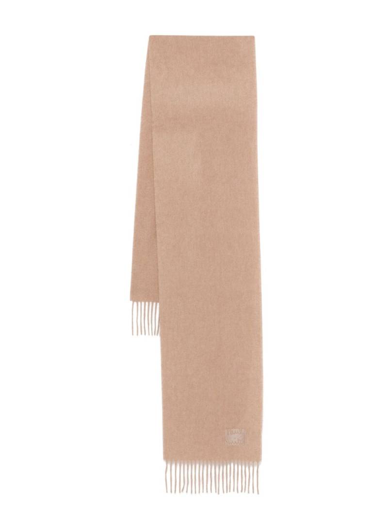 Paul Smith logo-embroidered cashmere scarf - Brown von Paul Smith