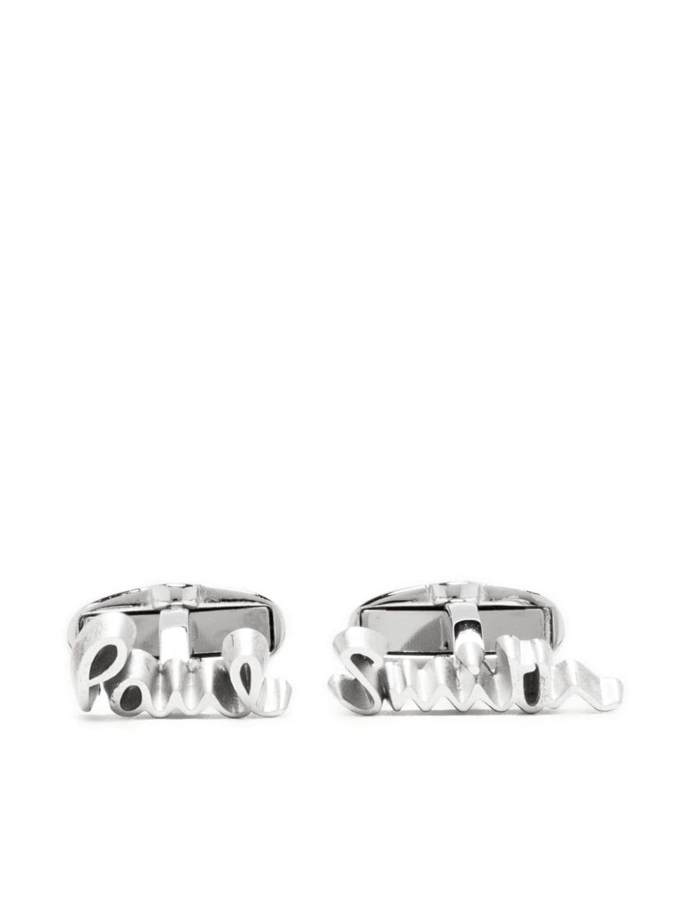 Paul Smith logo-lettering cufflinks - Silver von Paul Smith