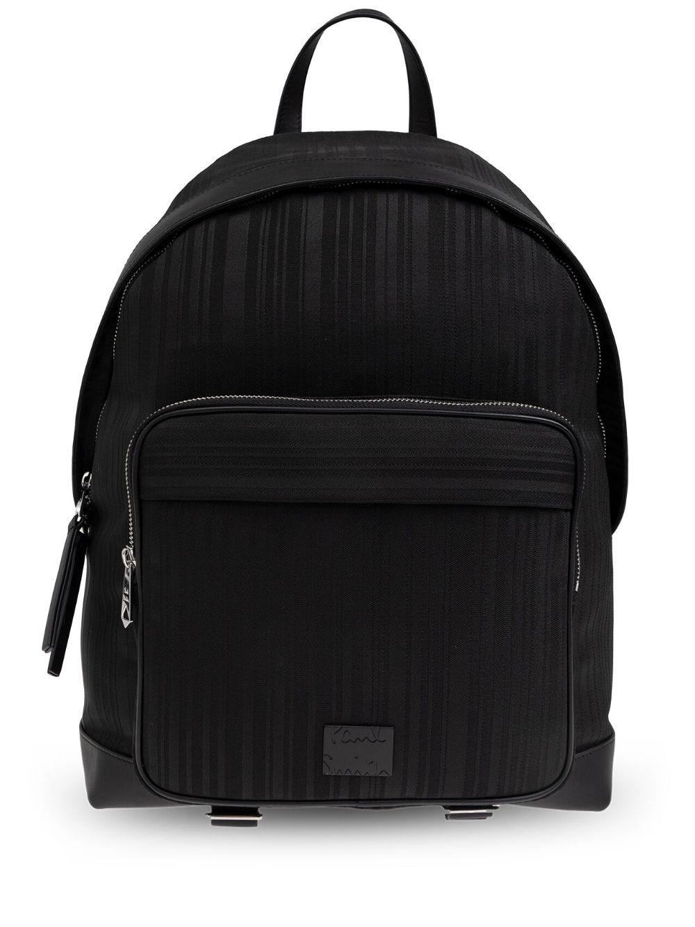 Paul Smith logo-patch backpack - Black von Paul Smith