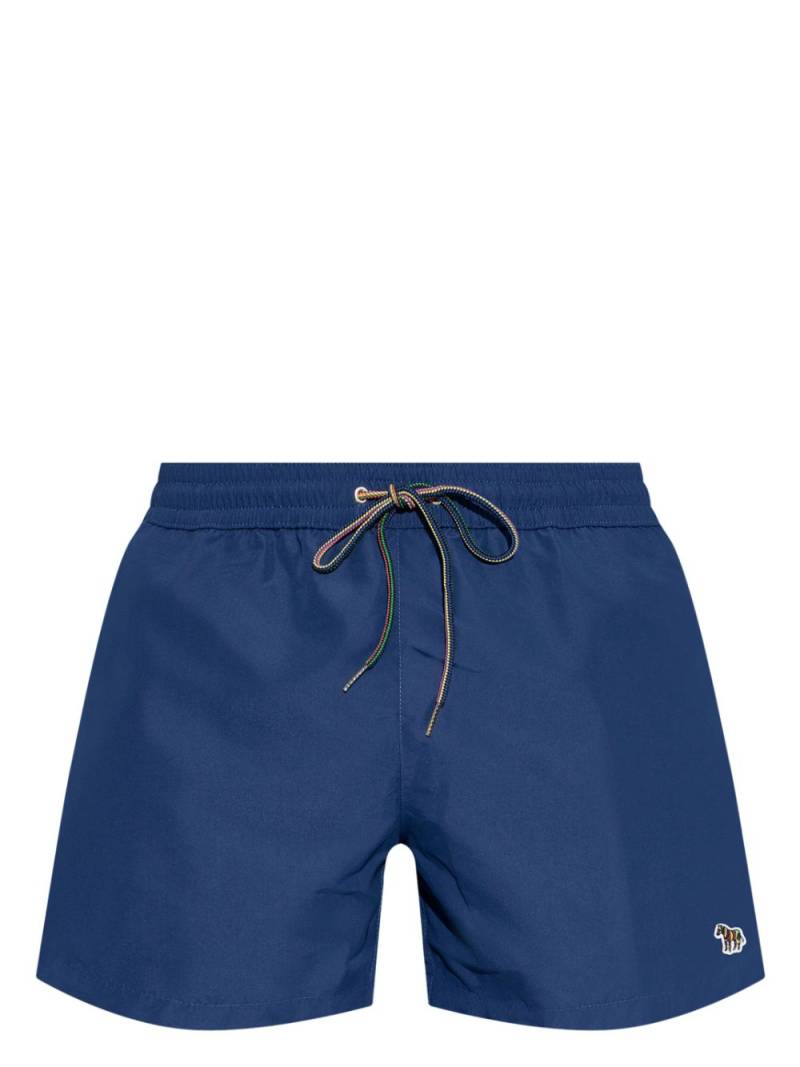 Paul Smith logo-patch swim shorts - Blue von Paul Smith