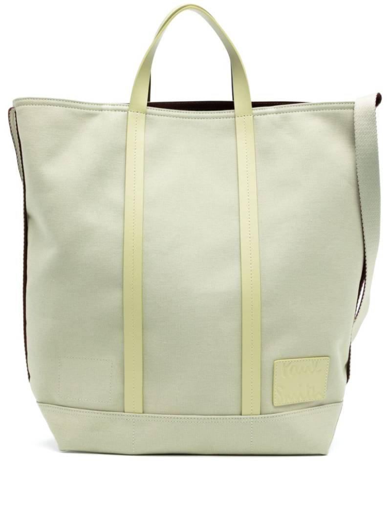 Paul Smith logo-patch tote bag - Green von Paul Smith