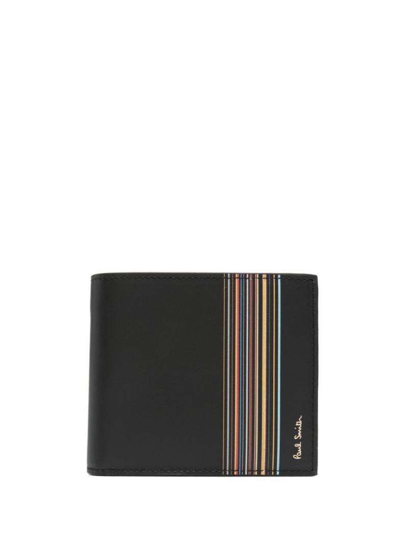 Paul Smith logo-plaque leather wallet - Black von Paul Smith