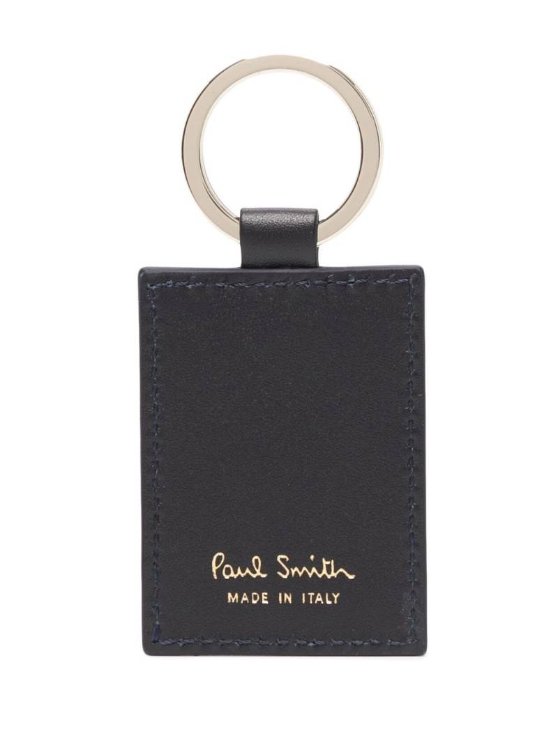 Paul Smith logo-print leather keyring - Black von Paul Smith