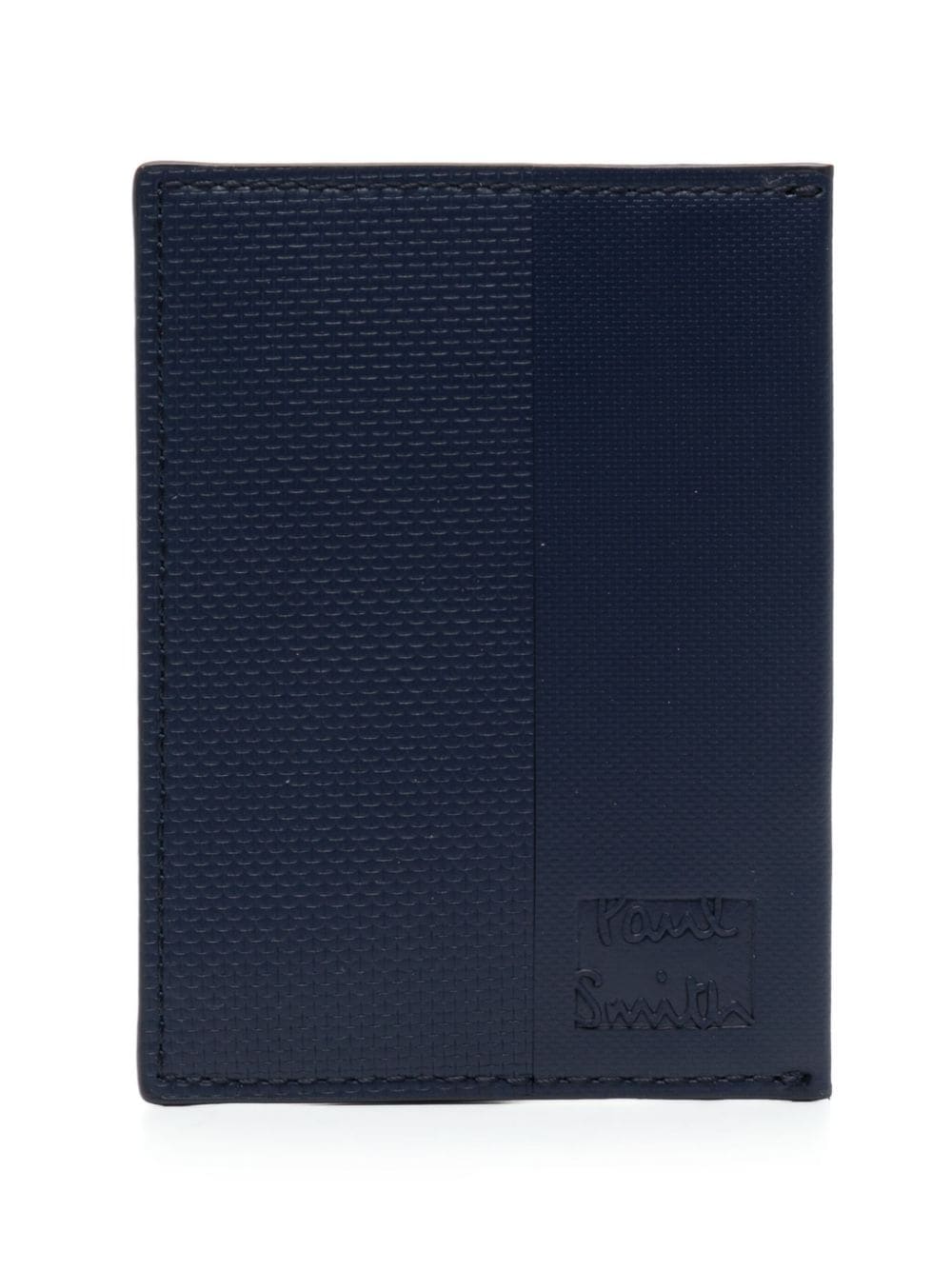 Paul Smith logo-stamp cardholder - Blue von Paul Smith