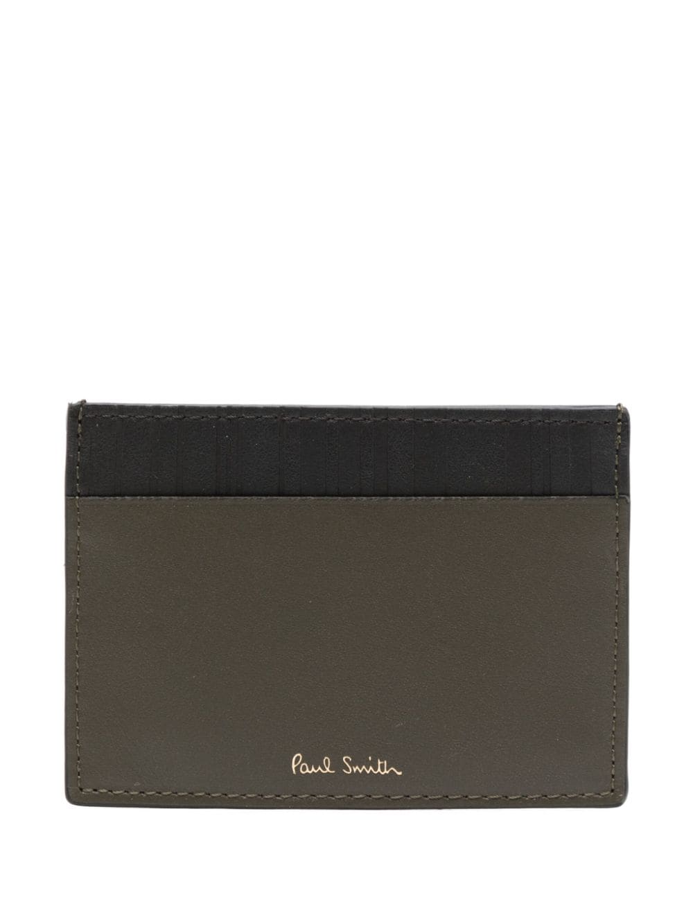 Paul Smith logo-stamp cardholder - Green von Paul Smith